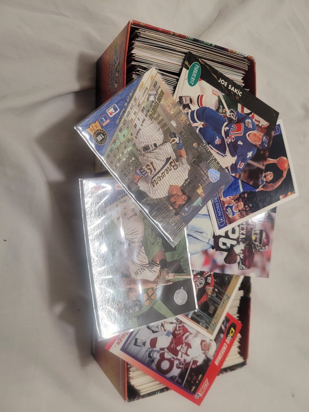 Assorted Sports Trading Card Lot - Blue, Red, White, Black